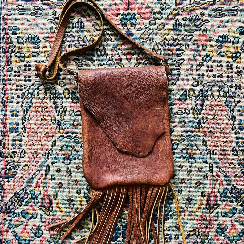 Brown Leather Crossbody Bag